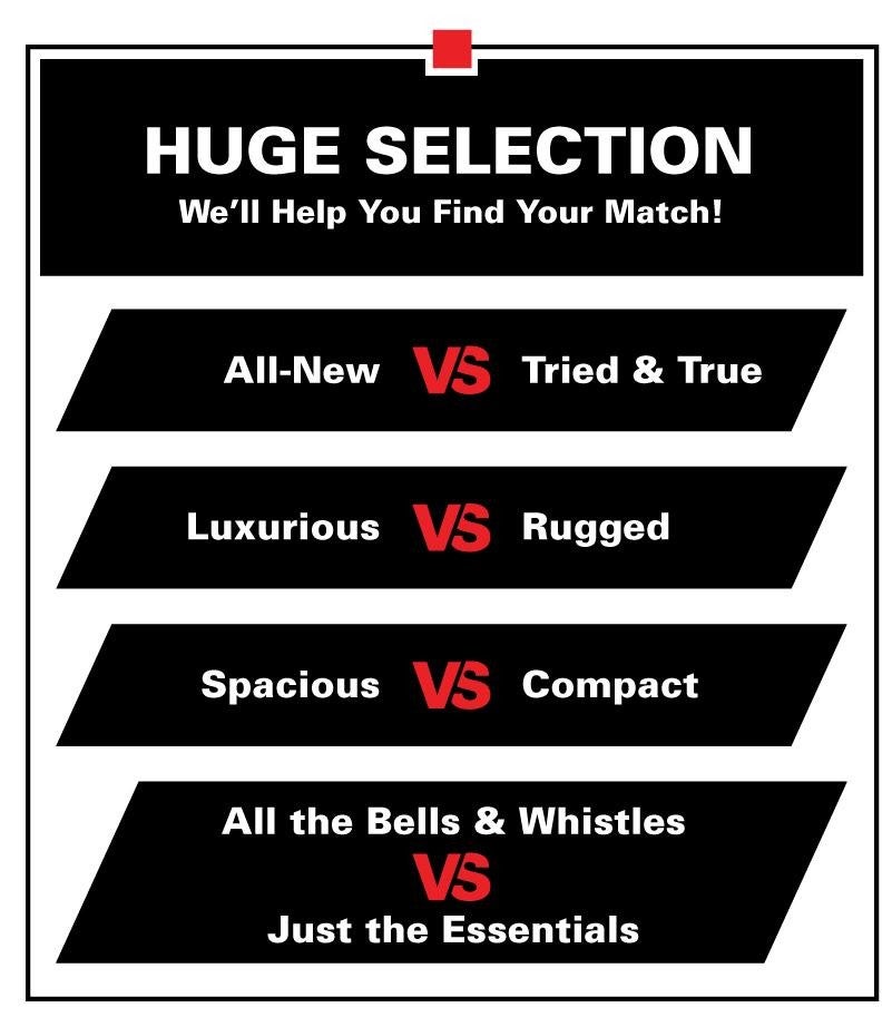 huge selection graphic