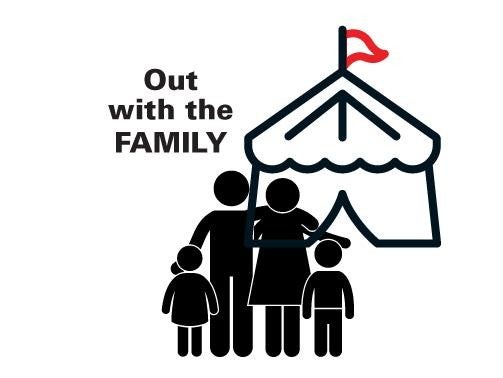 out with the family graphic